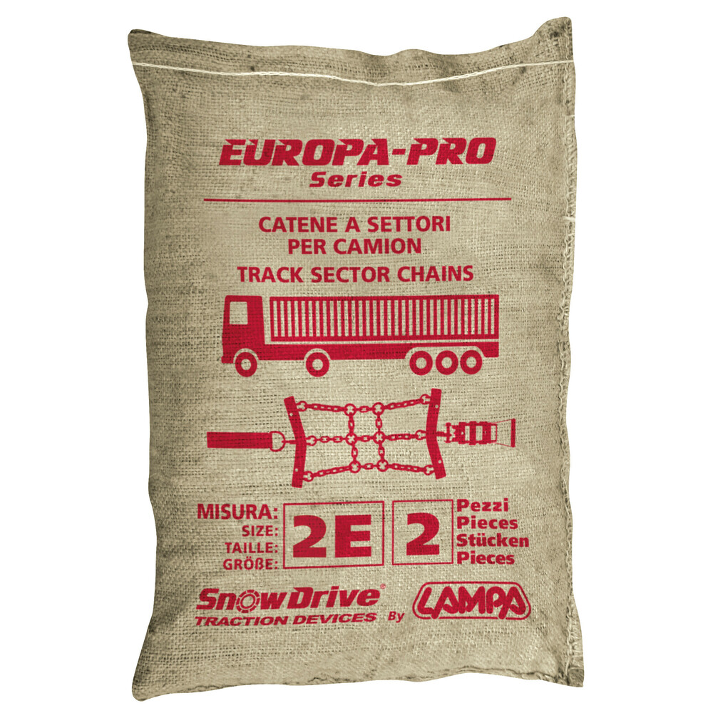 Catene a settori-cingoli per camion, serie Europa-Pro, 2 pz - 2E