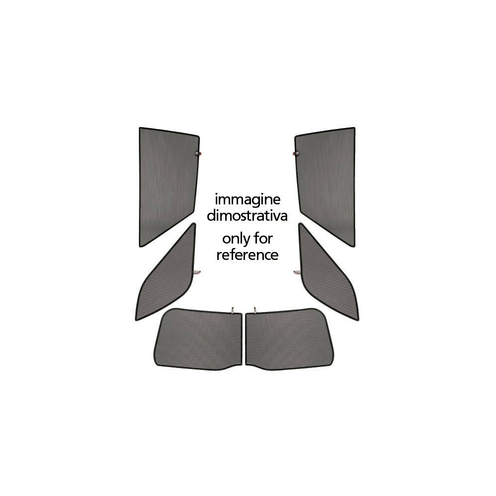 Privacy sunshades kit - 4 pcs - compatible for Opel Astra J GTC  (09/11>08/18)