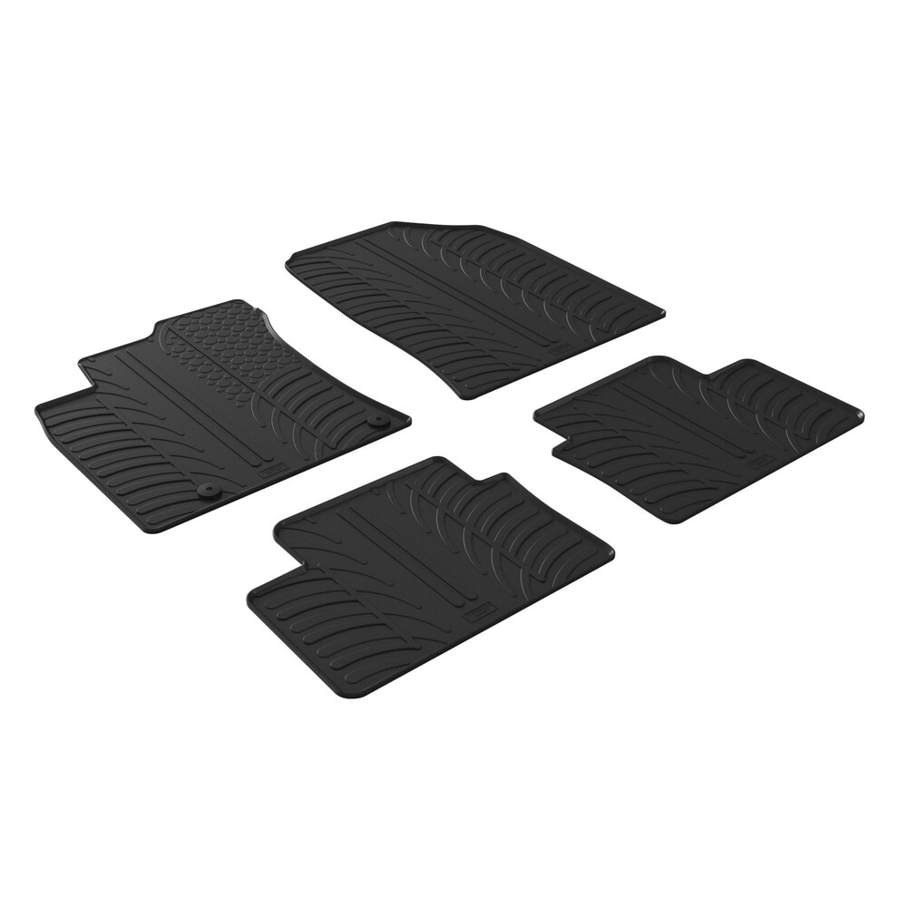 Set Fußmatten nach Maß aus Gummi - kompatibel für Kia Ceed 5p (10/18>09/21)  - Kia