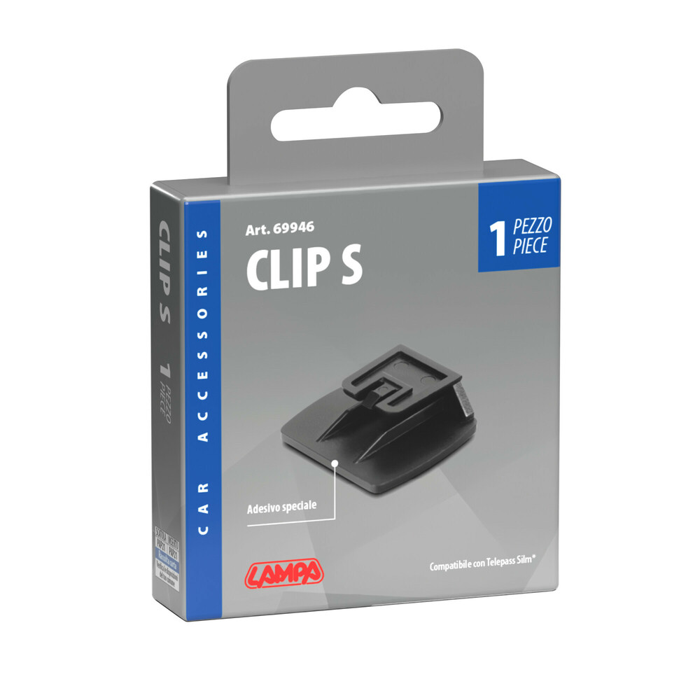 Adhesive clip compatible with Telepass Slim - 1 pc