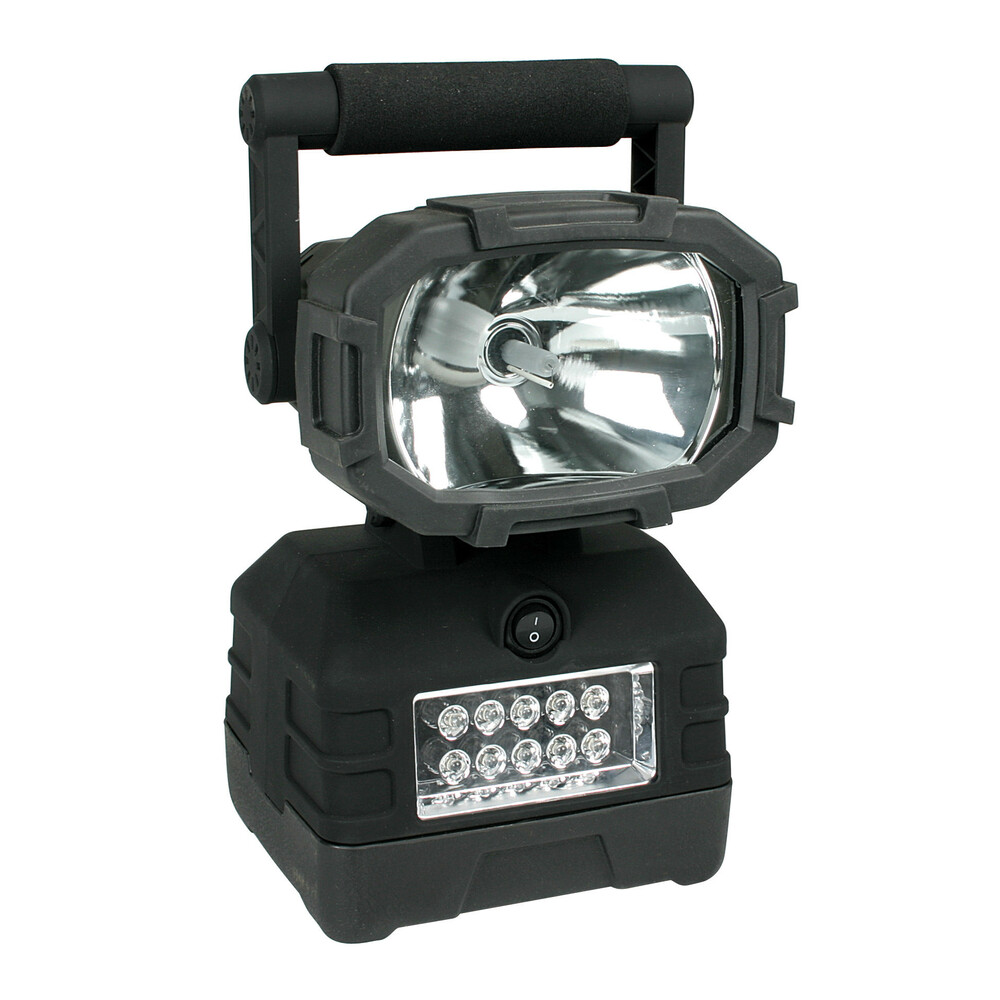 Pro Lite, phare avec projecteur HID Xenon 20 W et lampe torche 10 LED - 12/230V