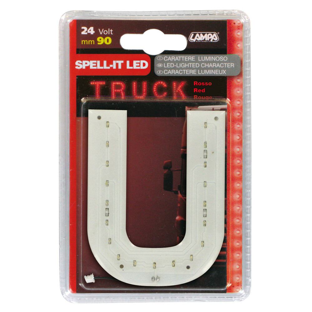 Spell It Led 90 mm 24V Red U