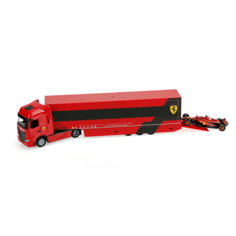 Iveco S-Way 570 Ferrari Racing Leclerc, Burago, échelle 1:43
