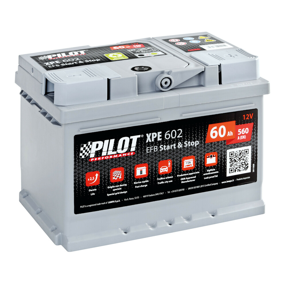 Battery 12V - Pilot Start-Stop EFB - 60 Ah - 560 A - LB2