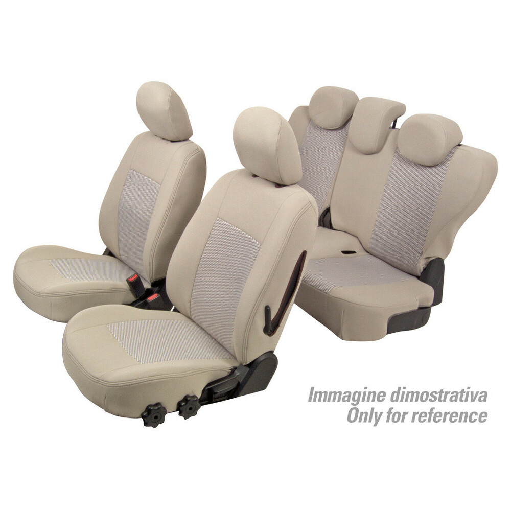 Set Sitzbezüge Superior - Beige - kompatibel für Opel Crossland X  (06/17>09/20) - Opel Crossland (10/20>)