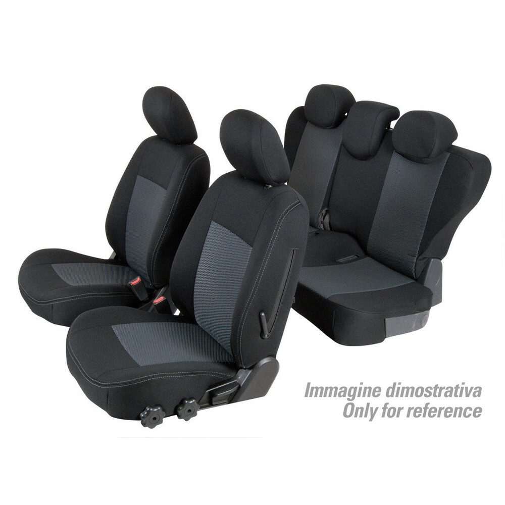 Juego funda asientos Superior - Negro/Gris - compatible para Dacia Duster  (02/18>)