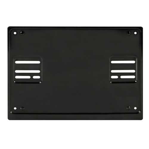 Steel, square shape, rear licence plate holder - Black