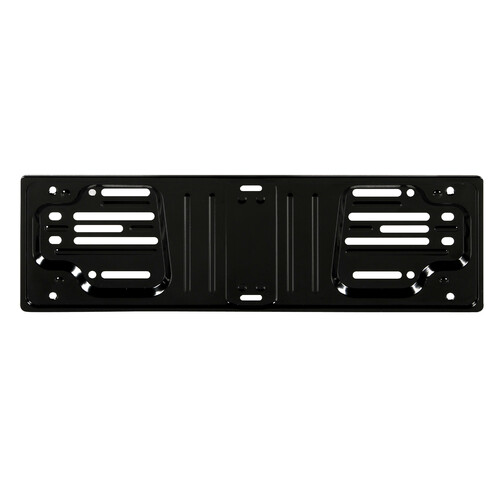 Steel front licence plate holder